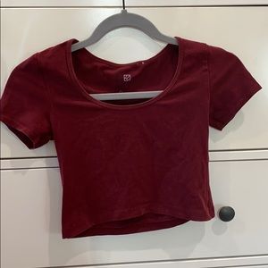 Maroon cropped top!